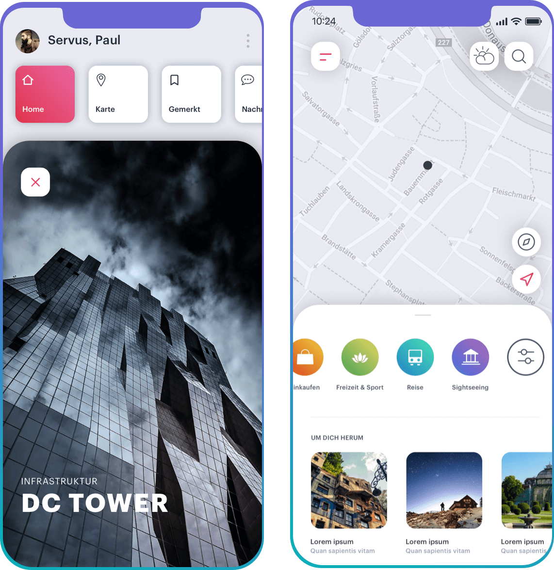 Travel app UX and design